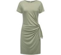 Kurzarm Sommerkleid mit seitlichem Bindeband "Knotta" Dusty Green XXL