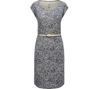 Shirtkleid RAGWEAR "Lilithe YOUMODO", Damen, Gr. XS (34), Normalgrößen, blau (dunkelblau), 50% Baumwolle, 50% Modal, tailliert knieumspielend, Rundhals, Ärmel ohne Ärmelschlitz normaler Saum, Kleider