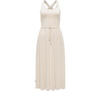 Shirtkleid RAGWEAR "Mauglia YOUMODO", Damen, Gr. L (40), Normalgrößen, ecru, Material 68% Modal, 32% Polyester, tailliert kniebedeckend, Rundhals, Ärmel ohne Ärmelschlitz normaler Saum, Kleider Shirtk