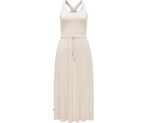 Shirtkleid RAGWEAR "Mauglia YOUMODO", Damen, Gr. S (36), Normalgrößen, ecru, Material 68% Modal, 32% Polyester, tailliert kniebedeckend, Rundhals, Ärmel ohne Ärmelschlitz normaler Saum, Kleider Shirtk