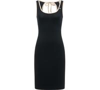 Shirtkleid RAGWEAR "Montyca Short YOUMODO", Damen, Gr. S (36), Normalgrößen, schwarz, Material: 95% Baumwolle, 5% Elasthan, körpernah knieumspielend, Rundhals, Ärmel ohne Ärmelschlitz normaler Saum, K