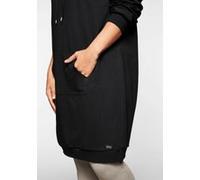 Sweatkleid SHEEGO "Sweatkleid", Damen, Gr. 48/50, Normalgrößen, schwarz, 50% Baumwolle, 50% Modal, unifarben, kurz, Kleider Sweatkleid (62848731-48) schwarz