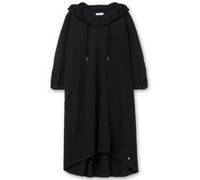 Shirtkleid SHEEGO "Shirtkleid", Damen, Gr. 48/50, Normalgrößen, schwarz, Jersey, 50% Baumwolle, 50% Modal, unifarben, knielang, Kleider Shirtkleid (56070843-48) schwarz