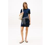 Tommy Hilfiger Damen Kleid New Cody Slim Short Dress aus Baumwolle, Blau (Dark Night Navy), XXL