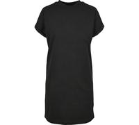 Shirtkleid URBAN CLASSICS "Urban Classics Damen", Damen, Gr. L, US-Größen, schwarz, 100% Baumwolle, unifarben, loose fit, Rundhals, Kleider Shirtkleid (52662414-L) schwarz