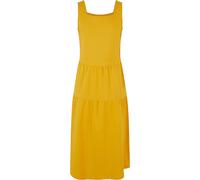 Shirtkleid URBAN CLASSICS "Urban Classics Damen Girls 7/8 Length Valance Summer Dress", Mädchen, Gr. 110/116, Normalgrößen, magicmango, 100% Baumwolle, unifarben, relaxed fit, eckiger Ausschnitt, Klei