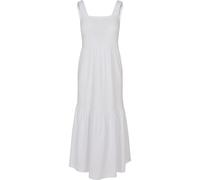 Shirtkleid URBAN CLASSICS "Urban Classics Damen Ladies 7/8 Length Valance Summer Dress", Damen, Gr. 3XL, US-Größen, weiß, 100% Baumwolle, unifarben, relaxed fit, eckiger Ausschnitt, Kleider Shirtkleid