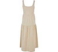 Shirtkleid URBAN CLASSICS "Urban Classics Damen Ladies 7/8 Length Valance Summer Dress", Damen, Gr. 5XL, US-Größen, softseagrass, 100% Baumwolle, unifarben, relaxed fit, eckiger Ausschnitt, Kleider Sh