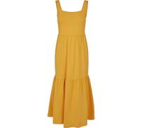 Shirtkleid URBAN CLASSICS "Urban Classics Damen Ladies 7/8 Length Valance Summer Dress", Damen, Gr. S, US-Größen, magicmango, 100% Baumwolle, unifarben, relaxed fit, eckiger Ausschnitt, Kleider Shirtk