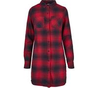 Urban Classics Check Shirt Damen Kleid rot kariert Gr. M