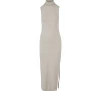 Shirtkleid URBAN CLASSICS "Urban Classics Damen Ladies Knitted Eco Viscose Turtleneck Dress", Damen, Gr. M, US-Größen, wetsand, 52% Viskose, 28% Polyester, 20% Polyamid, unifarben, normal, Rundhals, K