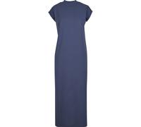 Shirtkleid URBAN CLASSICS "Urban Classics Damen Ladies Long Extended Shoulder Dress", Damen, Gr. 4XL, US-Größen, vintageblau, 100% Baumwolle, unifarben, loose fit, Rundhals, Kleider Shirtkleid (697798