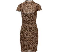 Urban Classics Kleid Ladies Mesh Double Layer Dress Leo Damen Bunt Gr. 3XL