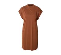 Shirtkleid URBAN CLASSICS "Urban Classics Damen Ladies Modal Dress", Damen, Gr. L, US-Größen, braun (cinnamonbraun), 77% Modal, 23% Polyester, unifarben, relaxed fit, Rundhals, Kleider Shirtkleid (647