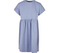 Shirtkleid URBAN CLASSICS "Urban Classics Damen Ladies Organic Empire Valance Tee Dress", Damen, Gr. 3XL, US-Größen, violablau, 100% Baumwolle, unifarben, loose fit, Rundhals, Kleider Shirtkleid (3011