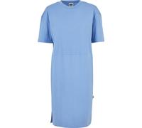 Urban Classics Kleid Organic Oversized Slit Kurzarm Damen Blau S