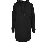 Urban Classics Ladies Organic Oversized Terry Hoody Dress, Black, XS