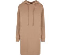 Shirtkleid URBAN CLASSICS "Urban Classics Damen Ladies Organic Oversized Terry Hoody Dress", Damen, Gr. XS, US-Größen, amber, 100% Baumwolle, unifarben, oversize, ohne Ausschnitt, Kleider Shirtkleid (