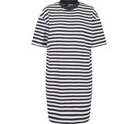 Shirtkleid URBAN CLASSICS "Urban Classics Damen Ladies Oversized Striped Tee Dress", Damen, Gr. S, US-Größen, schwarz-weiß (weiß, schwarz), 100% Baumwolle, relaxed fit, Rundhals, Kleider Shirtkleid (4