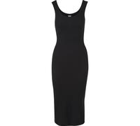 Shirtkleid URBAN CLASSICS "Urban Classics Damen Ladies Rib Top Dress", Damen, Gr. XS, US-Größen, schwarz, 95% Baumwolle, 5% Elasthan, unifarben, normal, U-Boot-Ausschnitt, Kleider Shirtkleid (59549824