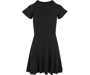 Shirtkleid URBAN CLASSICS "Urban Classics Damen Ladies Skater Rib Dress", Damen, Gr. 3XL, US-Größen, schwarz, 95% Baumwolle, 5% Elasthan, unifarben, normal, Rundhals, Kleider Shirtkleid (50826552-XXXL