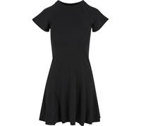Shirtkleid URBAN CLASSICS "Urban Classics Damen Ladies Skater Rib Dress", Damen, Gr. M, US-Größen, schwarz, 95% Baumwolle, 5% Elasthan, unifarben, normal, Rundhals, Kleider Shirtkleid (50826552-M) sch