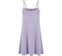 Shirtkleid URBAN CLASSICS "Urban Classics Damen Ladies Stretch Jersey Hanger Dress", Damen, Gr. 5XL, US-Größen, dustylila, 95% Baumwolle, 5% Elasthan, unifarben, skinny fit, Rundhals, Kleider Shirtkle