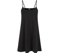 Shirtkleid URBAN CLASSICS "Urban Classics Damen Ladies Stretch Jersey Hanger Dress", Damen, Gr. M, US-Größen, schwarz, 95% Baumwolle, 5% Elasthan, unifarben, skinny fit, Rundhals, Kleider Shirtkleid (