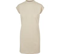 Shirtkleid URBAN CLASSICS "Urban Classics Damen Ladies Turtle Extended Shoulder Dress", Damen, Gr. XS, US-Größen, softseagrass, 100% Baumwolle, unifarben, normal, Rundhals, Kleider Shirtkleid (6064416