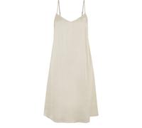 Shirtkleid URBAN CLASSICS "Urban Classics Damen Ladies Viscose Satin Slip Dress", Damen, Gr. M, US-Größen, sandweiß, 100% Viskose, unifarben, normal, U-Boot-Ausschnitt, Kleider Shirtkleid (79391415-M)