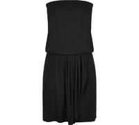 Shirtkleid URBAN CLASSICS "Urban Classics Damen Ladies Viscose Short Bandeau Dress", Damen, Gr. 3XL, US-Größen, schwarz, 95% Viskose, 5% Elasthan, unifarben, loose fit, Kleider Shirtkleid (74488008-XX