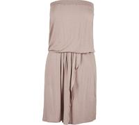 Shirtkleid URBAN CLASSICS "Urban Classics Damen Ladies Viscose Short Bandeau Dress", Damen, Gr. XS, US-Größen, duskrose, 95% Viskose, 5% Elasthan, unifarben, loose fit, Kleider Shirtkleid (56549267-XS