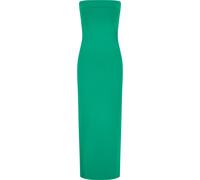 Shirtkleid URBAN CLASSICS "Urban Classics Ladies Bandeau Midi Dress", Damen, Gr. 3XL, US-Größen, froggrün, 94% Polyamid, 6% Elasthan, unifarben, slim fit, Rundhals, Kleider Shirtkleid (58179940-XXXL)