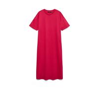 Shirtkleid VERO MODA "VMMOLLY SS OVERSIZE CALF DRESS NOOS", Damen, Gr. S, N-Gr, rot (jazzy), Single Jersey, Obermaterial: 100% Baumwolle, unifarben, regular fit lang, Rundhals, Kleider Shirtkleid, Bau