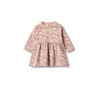 Shirtkleid WHEAT "WHEAT Jersey Dress L/S Sessa", Mädchen, Gr. 74, rose powder flowers, 95% Baumwolle (Bio), 5% Elasthan, normal, Rundhals, Kleider Shirtkleid (10110939-74) rose powder flowers