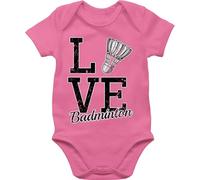 Shirtracer - Baby Body Kurzarm - Sport & Bewegung - Love Badminton