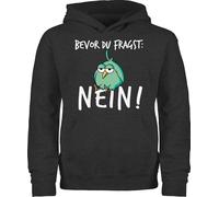Shirtracer - Kinder Hoodie Jungen Mädchen - Statement Sprüche - Bevor du fragst Nein