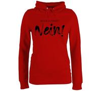 Shirtracer Pullover Damen Hoodie Frauen - Statement - Bevor du fragst Nein I Lustiger Spruch Arbeit Geschenk Kollegen - M - Rot - Statements Sagen Hoodies sprüche für