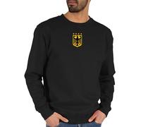 Shirtracer - Sweater Pullover Sweatshirt Herren Damen - Fußball EM WM - Deutschland Wappen | Germany | Bundesadler | Deutschland Adler