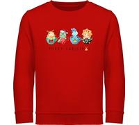 Shirtracer - Sweatshirt Kinder Pullover für Jungen Mädchen - Weihnachten Geschenke Christmas - Weihnachts-Dinos