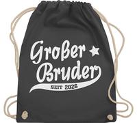 Shirtracer Turnbeutel Rucksack - Taschen - Großer Bruder 2026 - Unisize - Dunkelgrau - geschenk brüder grosser brother bro beutel geschwister geschenke tasche bruder big rucksäcke große für großen