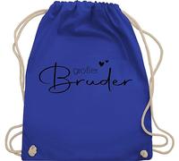 Shirtracer Turnbeutel Rucksack - Taschen - Großer Bruder - Big Brother - Unisize - Royalblau - grosser geschenk große brüder beutel tasche bruder turn für großen grosse größeren geschenke 2024 bro
