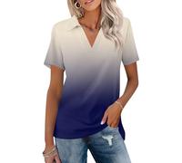 Shirts Damen Sommer T-Shirt T-Shirt Damen Oversize Shirt Orange T Shirt Gestreift Weisses T Oberteile Elegant Baumwolle Baumwolle