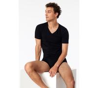 SCHIESSER Herren T-Shirt 2er Pack - Serie "95/5", V-Ausschnitt, S-4XL Schwarz 4XL