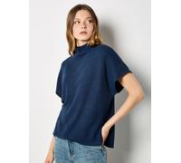 Shirttop APRICOT "Top", Damen, Gr. L (40), blau (navy), Strick, Obermaterial: 100% Viskose CV., uni, normal, Tops Shirttop, mit Fledermausärmeln (93763566-40) navy