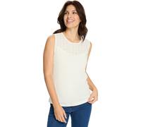 Shirttop ecru 48 Baumwolle. Webeinsatz: Baumwolle, Polyester