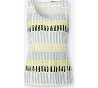 Shirttop ecru-moos-bedruckt 40