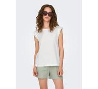 JdY Damen Jdysalva Life S/L Crochet JRS Top, Cloud Dancer, X-Large