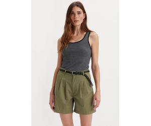Shirttop LEVI'S "ESSENTIAL RIB TANK", Damen, Gr. M (38), grau (caraway stripe cavia), Feinstrick, Obermaterial: 100% Baumwolle, gestreift, figurbetont, tiefer Rundhals, Tops Shirttop (62750244-M) cara
