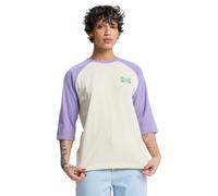 Shirttop QUIKSILVER "Bridge End", Damen, Gr. L, lila (bone), Obermaterial: 80% Baumwolle, 20% Polyester., Tops Shirttop (50398523-L) bone